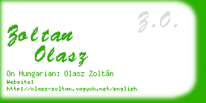 zoltan olasz business card